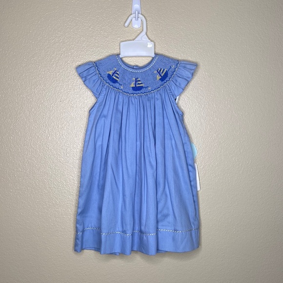 Carriage Boutique Other - 18 month blue dress with smocked detail | NWT | Carriage Boutiques
